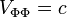 V_{\Phi\Phi}=c~