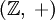 (\mathbb{Z},\;+)