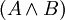 (A \wedge B)