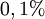 0,1\% \,\!