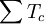 \sum{}^{}T_{c}