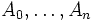 A_0,\dots,A_n