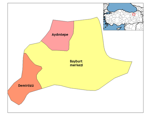 Bayburt districts.png