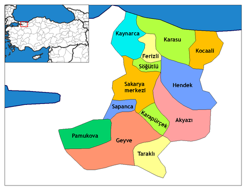 Sakarya districts.png