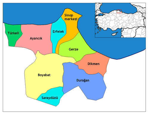 Sinop districts.png