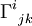 \Gamma^i_{\ jk}