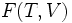 \! F(T,V)