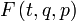  F \left(t,q,p\right)