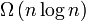 \Omega \left(n \log n \right)