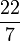 \frac{22}{7}