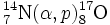 {}^{14}_{7}\textrm{N} (\alpha, p) {}^{17}_{8}\textrm{O}