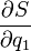 \frac{\partial S}{\partial q_1}