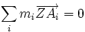 \sum_i m_i\overrightarrow{ZA_i}=0