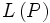 L \left( P \right)  