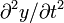 \partial^2 y/\partial t^2