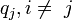 q_j, i \ne \ j