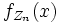 f_{Z_n}(x)