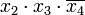 {x_2}\cdot{x_3}\cdot\overline{x_4}
