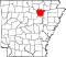 Map of Arkansas highlighting Independence County.svg