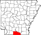 Map of Arkansas highlighting Union County.svg