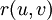  ~r(u,v) 