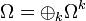 \Omega = \oplus_k \Omega^k