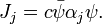  J_j = c \bar{\psi} \alpha_j \psi.