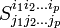 S^{i_1 i_2 \ldots i_p}_{j_1 j_2 \ldots j_p}