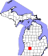 Map of Michigan highlighting Barry County.svg