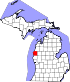 Map of Michigan highlighting Mason County.svg