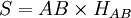 S=AB \times H_{AB}