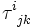 \tau^i_{\ jk}