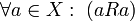 \forall a \in X:\ (a R a)