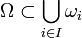 \Omega \subset \bigcup_{i\in I}\omega_i