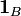 \mathbf{1}_B