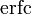 \operatorname{erfc}