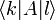 \langle k |A|l\rangle