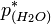  {p^*_{(H_2O)}} 