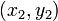 \left(x_2,y_2\right)