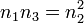  n_1 n_3 = n_2^2