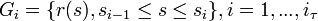 G_i=\{ r(s), s_{i-1}\leq s \leq s_i\}, i=1,...,i_\tau