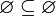 ~ \varnothing \subseteq \varnothing