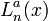 L_n^a(x)