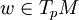 w \in T_p M