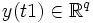 y(t1) \in \mathbb{R}^q