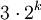 3\cdot 2^k