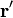 \mathbf{r}'
