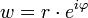 w=r \cdot e^{i \varphi}