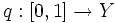 q:[0,1] \to Y