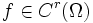f\in C^r(\Omega)